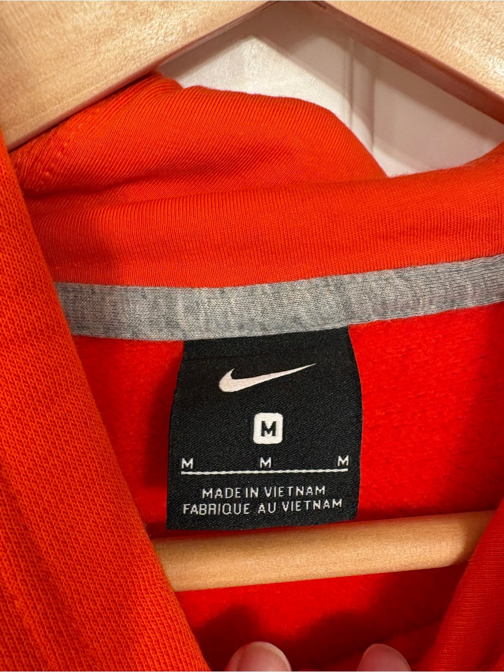 Nike Women's Orange Hoodie with WNBA Logo | Medium - Picture 5 of 7